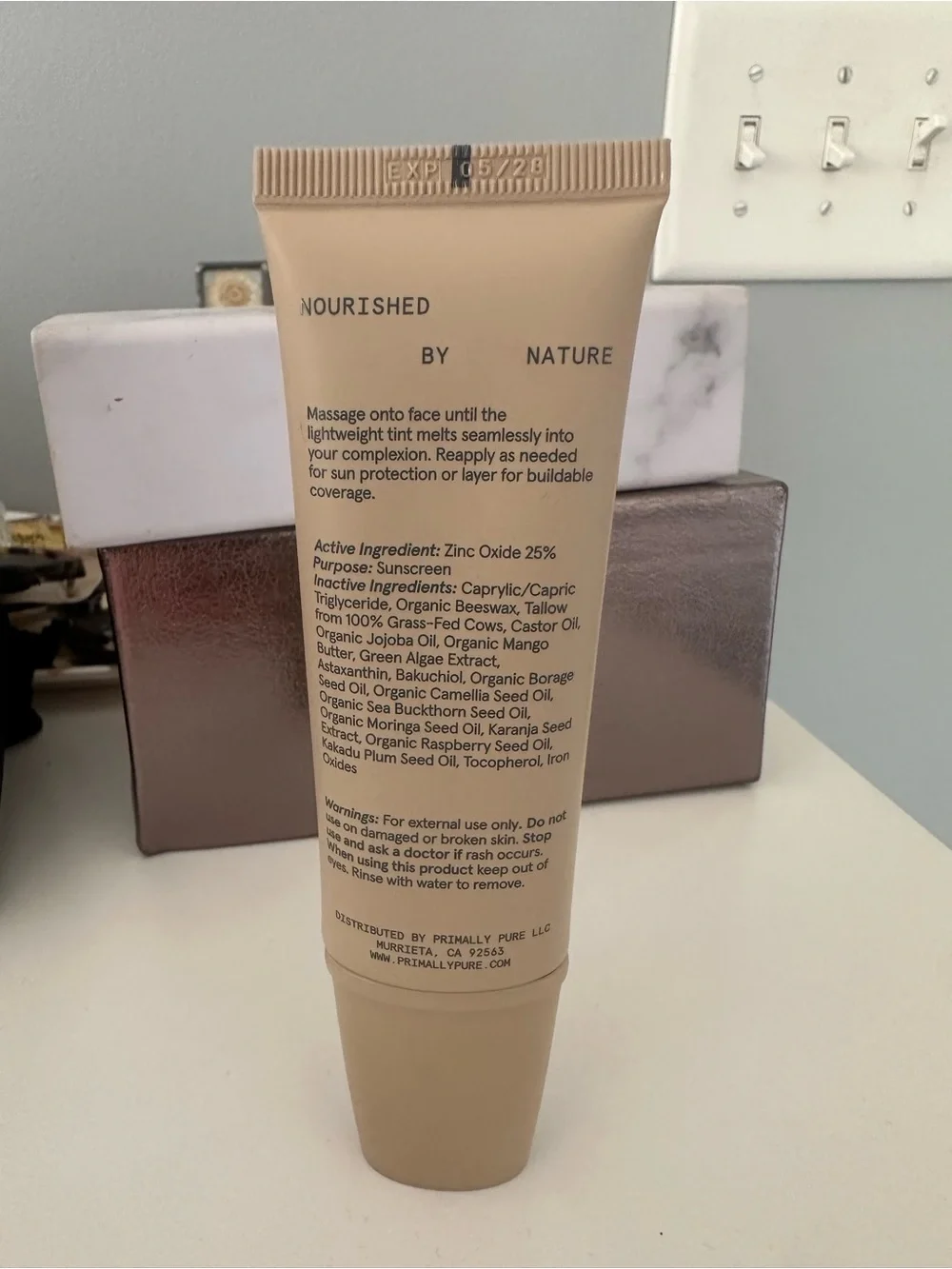 Primally Pure Sun Serum Tinted SPF 30 Tan 1.7 oz Mineral Sunscreen